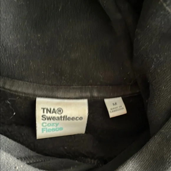 TNA Black Crop Hoodie - Picture 3 of 3